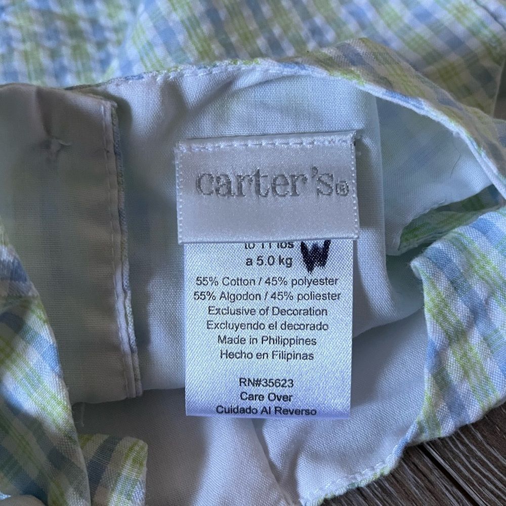 Carter's Smocked Baby Romper - Picture 7 of 8